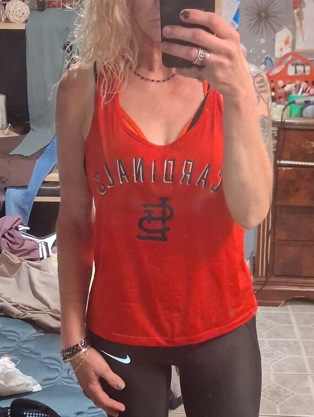 Victoria's Secret PINK St Louis, MO Cardinals Tank Top Sz S